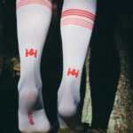 Dryarn Thin Race O-sock white/red