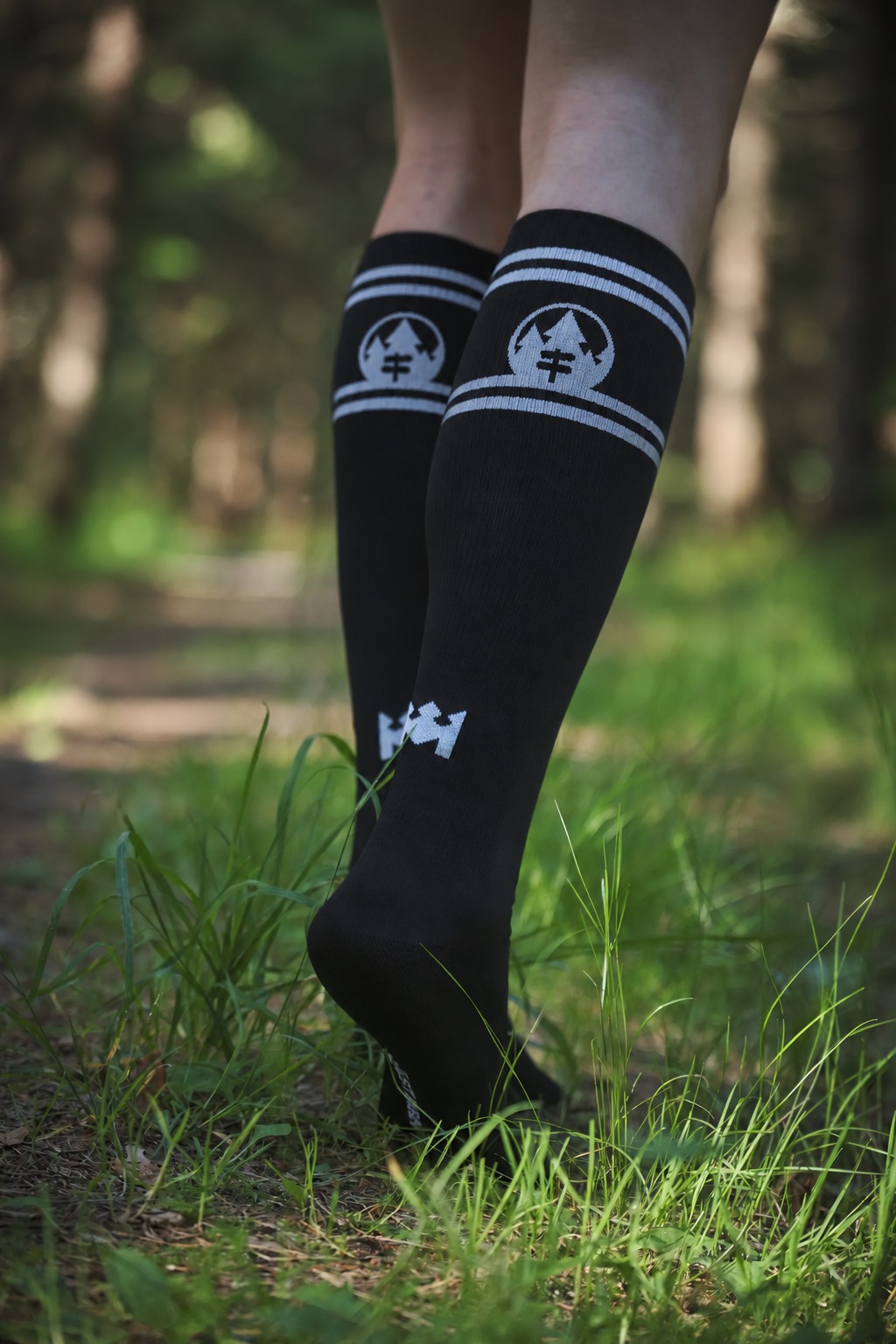 Dryarn Thin Race O-sock med Obygdens OK-design